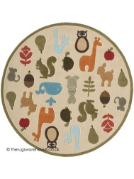 Baby Animals Circle Rug - Thumbnail - 2