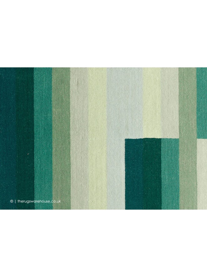 Altea Vertical Stripes Green Rug - 4