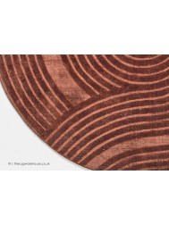 Zen Rust Round Rug - Thumbnail - 3