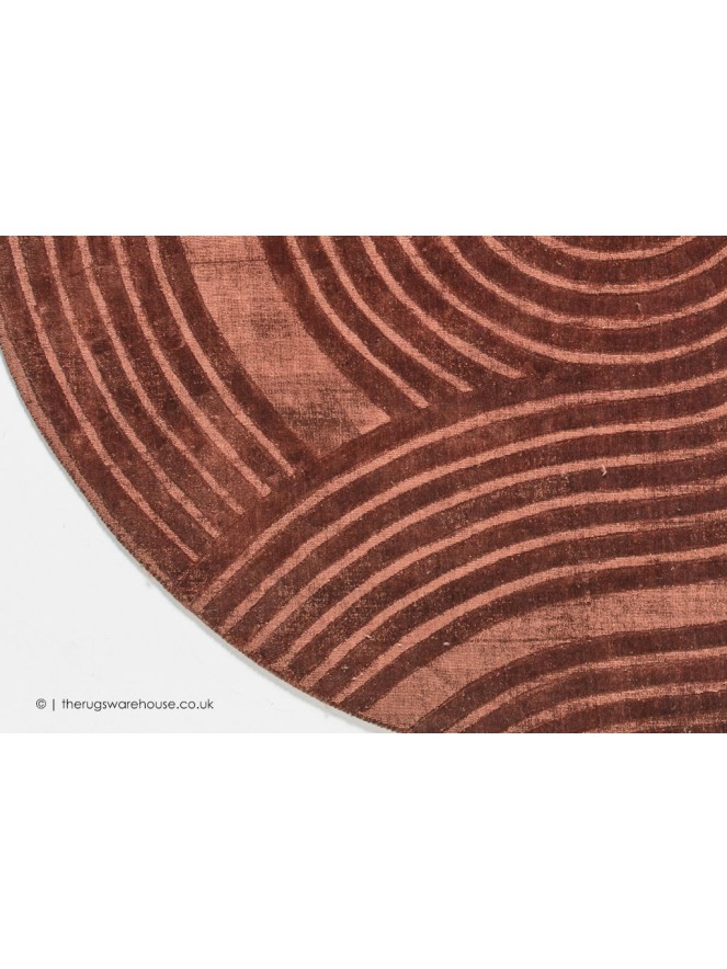 Zen Rust Round Rug - 3