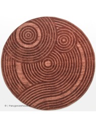 Zen Rust Round Rug - Thumbnail - 5