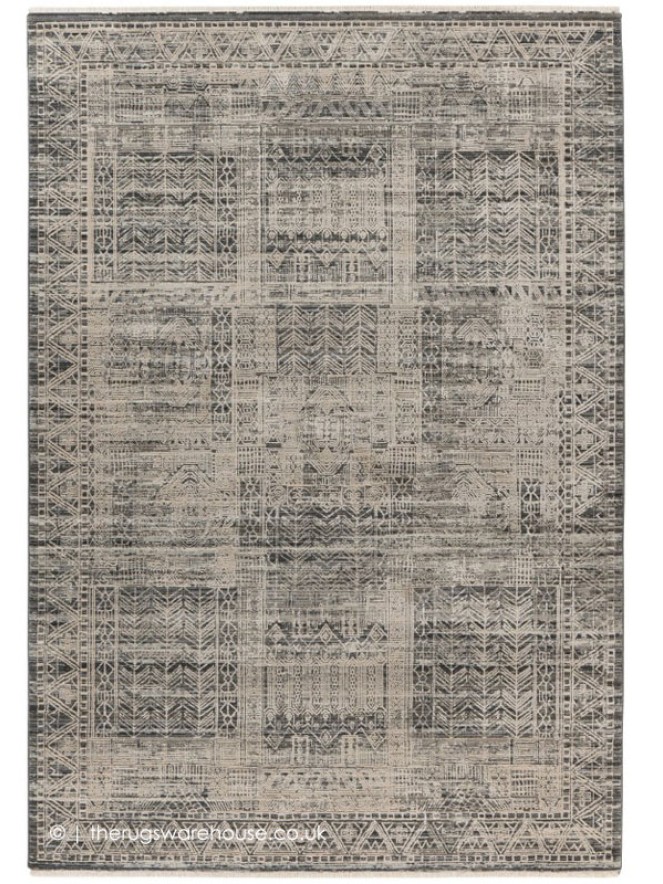 Uzbek Grey Rug - 5