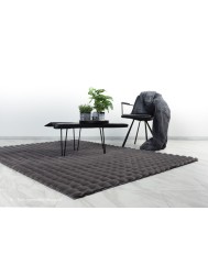 Foam Fur Graphite Rug - Thumbnail - 2