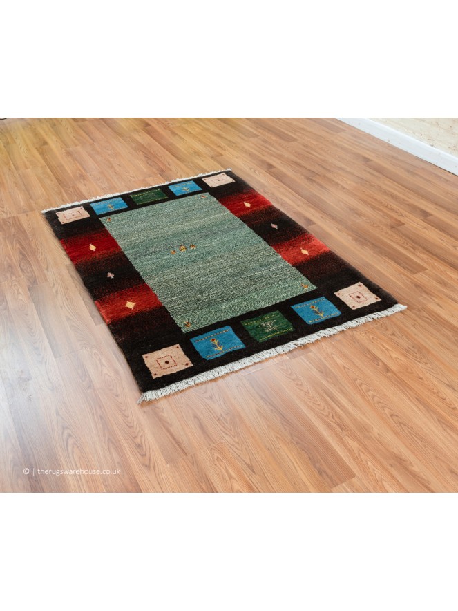 Gabbeh Borders Multi Rug - 7