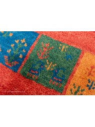 Gabbeh Borders Red Rug - Thumbnail - 6