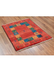 Gabbeh Borders Red Rug - Thumbnail - 7