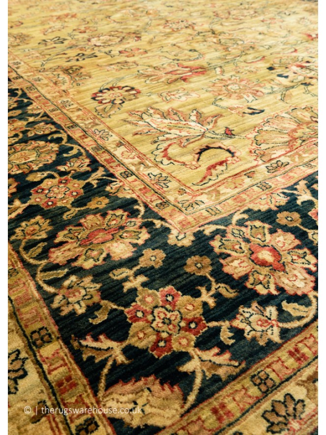 Agra Gold Green Rug - 6