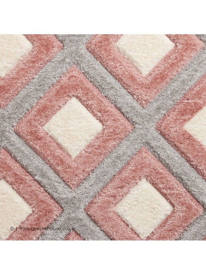 Maroa Grey Pink Rug - 7