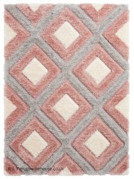 Maroa Grey Pink Rug - Thumbnail - 9