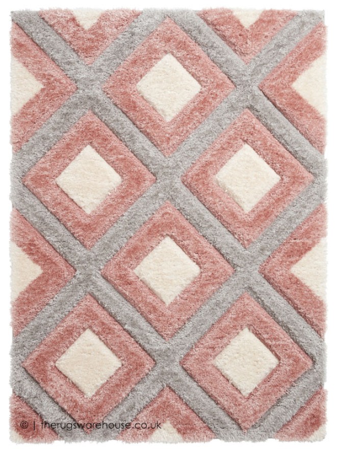 Maroa Grey Pink Rug - 9