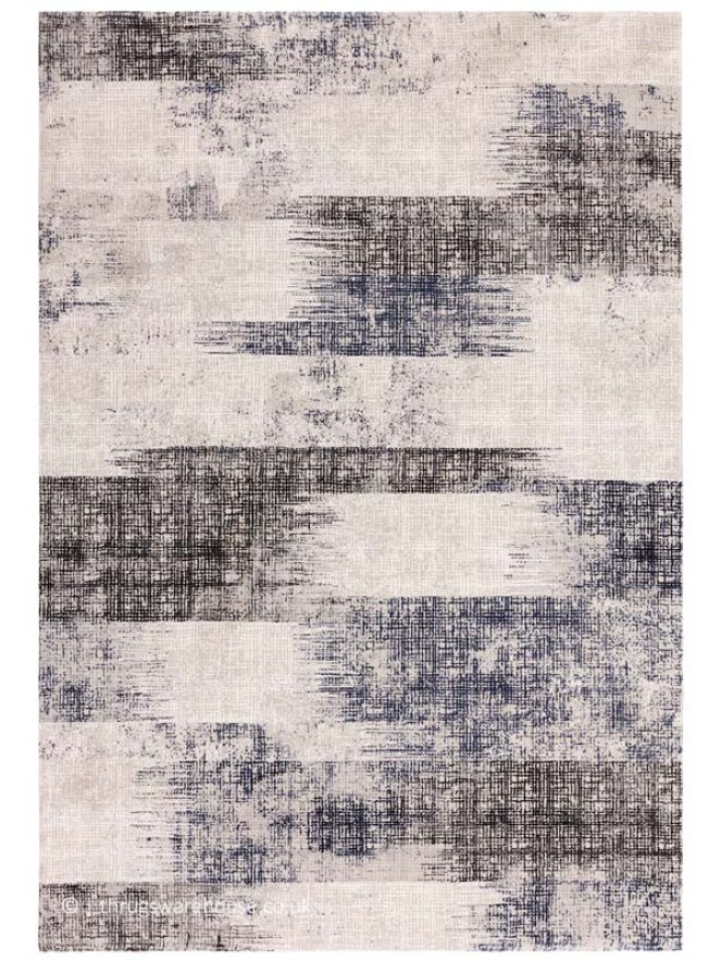 Kuza Lines Blue Rug - 6