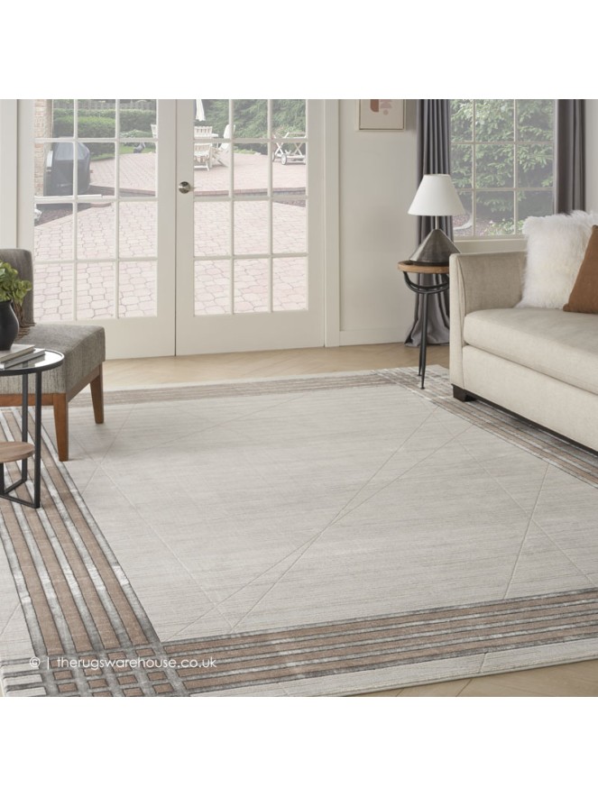 Lustrio Ivory Silver Rug - 2