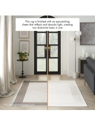 Lustrio Ivory Silver Rug - Thumbnail - 4