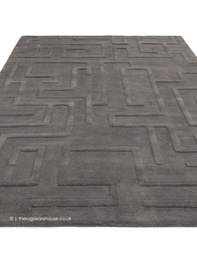 Maze Charcoal Rug - 2