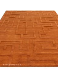 Maze Rust Rug - Thumbnail - 6