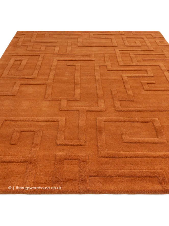 Maze Rust Rug - 6