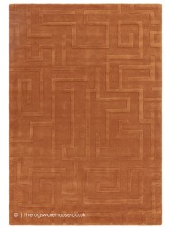 Maze Rust Rug - Thumbnail - 7