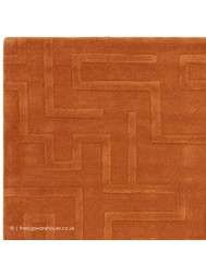 Maze Rust Rug - Thumbnail - 4