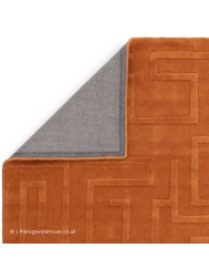 Maze Rust Rug - Thumbnail - 5