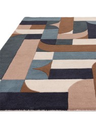 Klotski Teal Rug - Thumbnail - 7