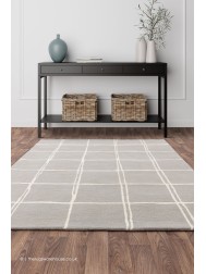 Albany Grid Silver Rug - Thumbnail - 2