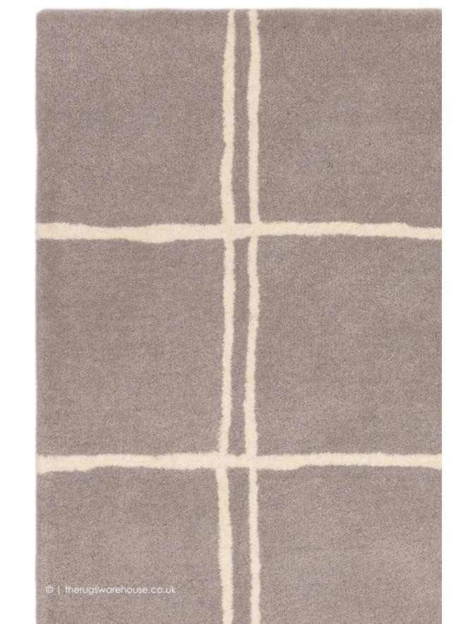 Albany Grid Silver Rug - 4