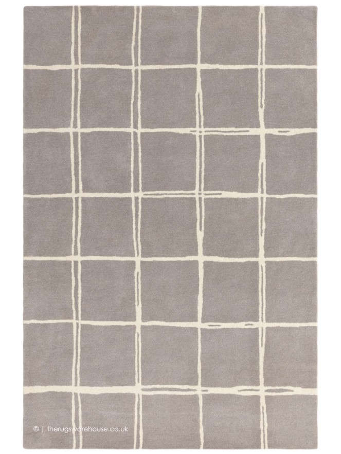 Albany Grid Silver Rug - 8