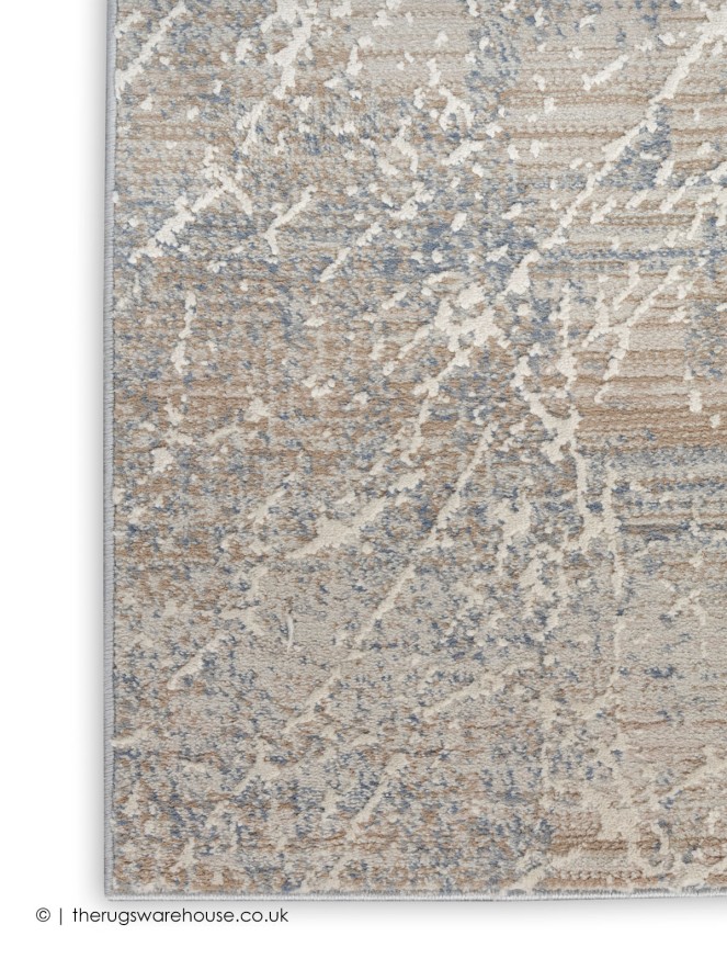 Exhale Beige Blue Rug - 7