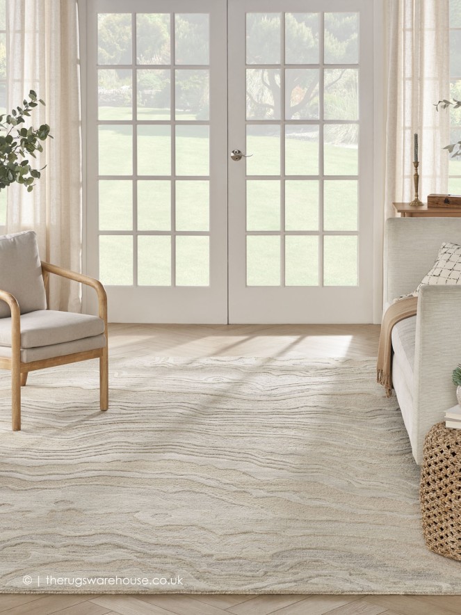 Graceful Beige Rug - 2