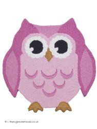 Owl Pink Rug - Thumbnail - 2