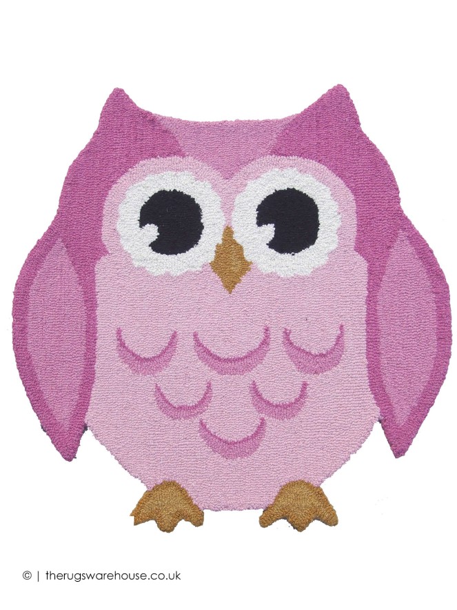 Owl Pink Rug - 2