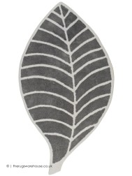 Leaf Grey Rug - Thumbnail - 2