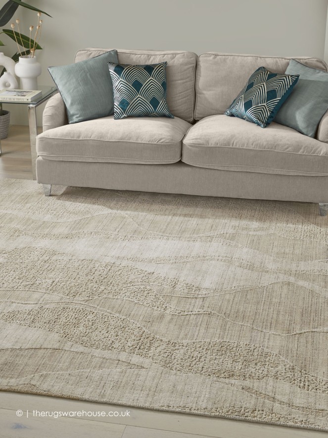 Dune Waves Beige Rug - 2