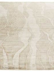 Dune Waves Beige Rug - Thumbnail - 6