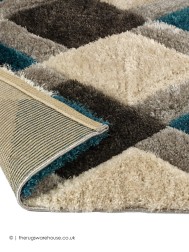 Geo Dimensions Teal Rug - Thumbnail - 3