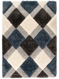 Geo Dimensions Petrol Rug - Thumbnail - 5