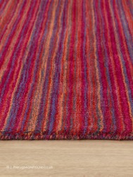 Fine Stripes Purple Rug - Thumbnail - 4