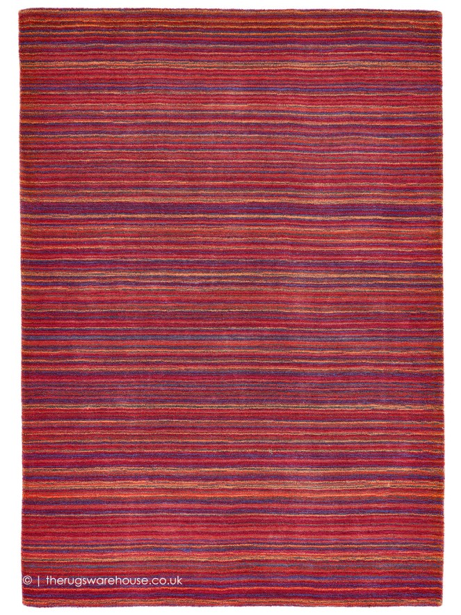 Fine Stripes Purple Rug - 5