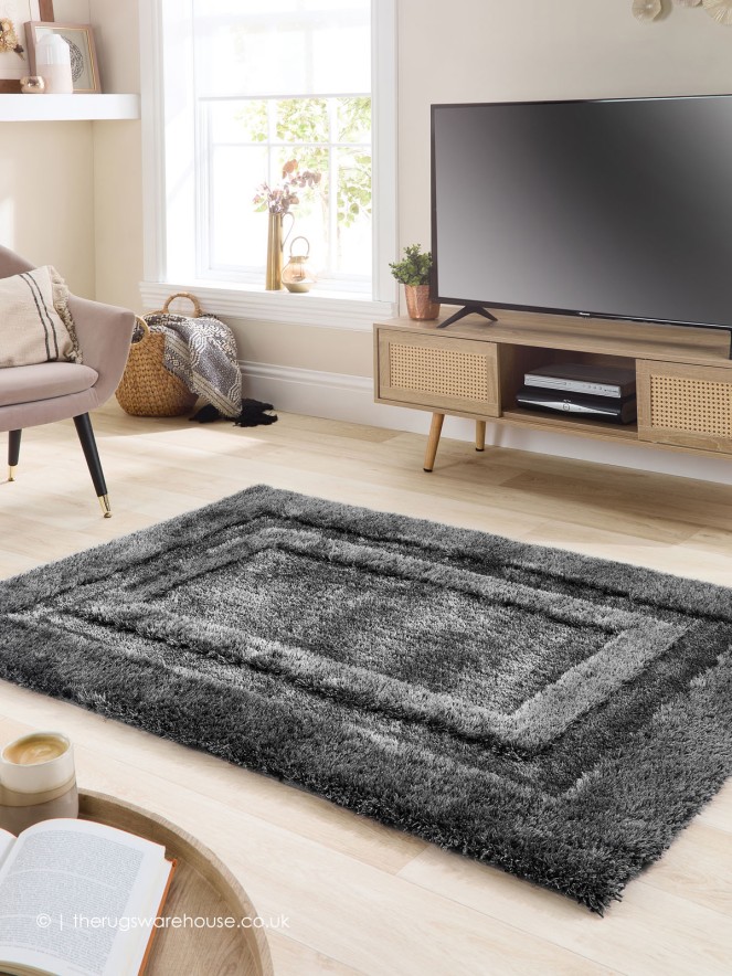 Frame Charcoal Rug - 2