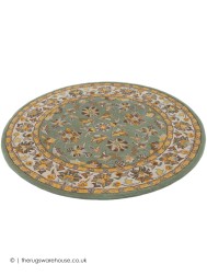 Herat Green Circle Rug - Thumbnail - 2