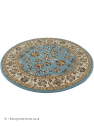 Herat Blue Circle Rug - Thumbnail - 2