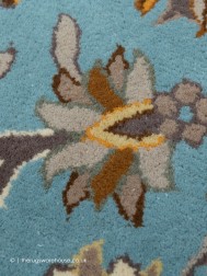 Herat Blue Circle Rug - Thumbnail - 6