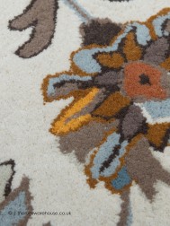 Herat Cream Rust Circle Rug - Thumbnail - 6