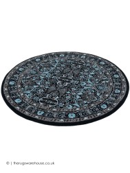 Ashwaria Black Circle Rug - Thumbnail - 2