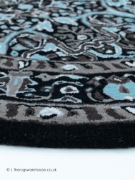 Ashwaria Black Circle Rug - Thumbnail - 3