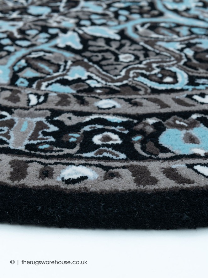 Ashwaria Black Circle Rug - 3