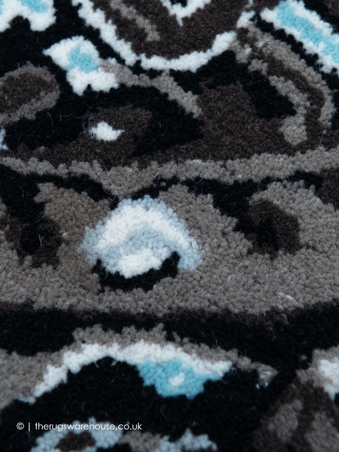 Ashwaria Black Circle Rug - 6