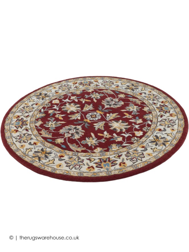 Herat Red Circle Rug - 2