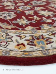 Herat Red Circle Rug - Thumbnail - 3