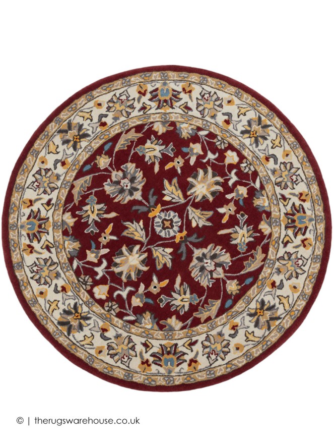 Herat Red Circle Rug - 7